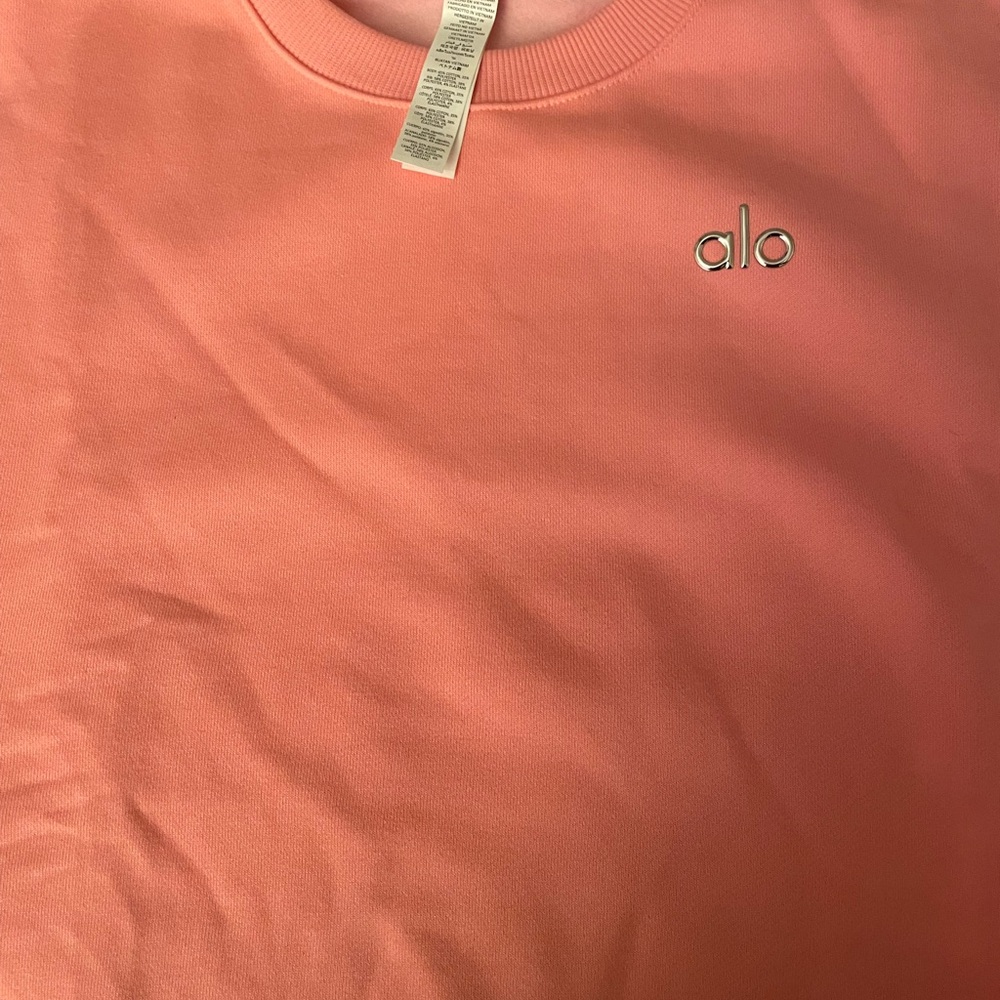 ALO Yoga Coral Pink Sweatshirt